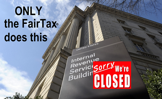IRS with Closed Sign