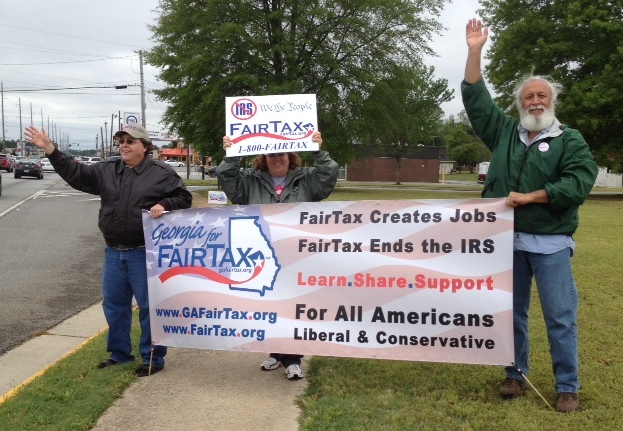 Local FairTax Clubs Rally on April 15th Tax Day:  Go Warner Robins!!