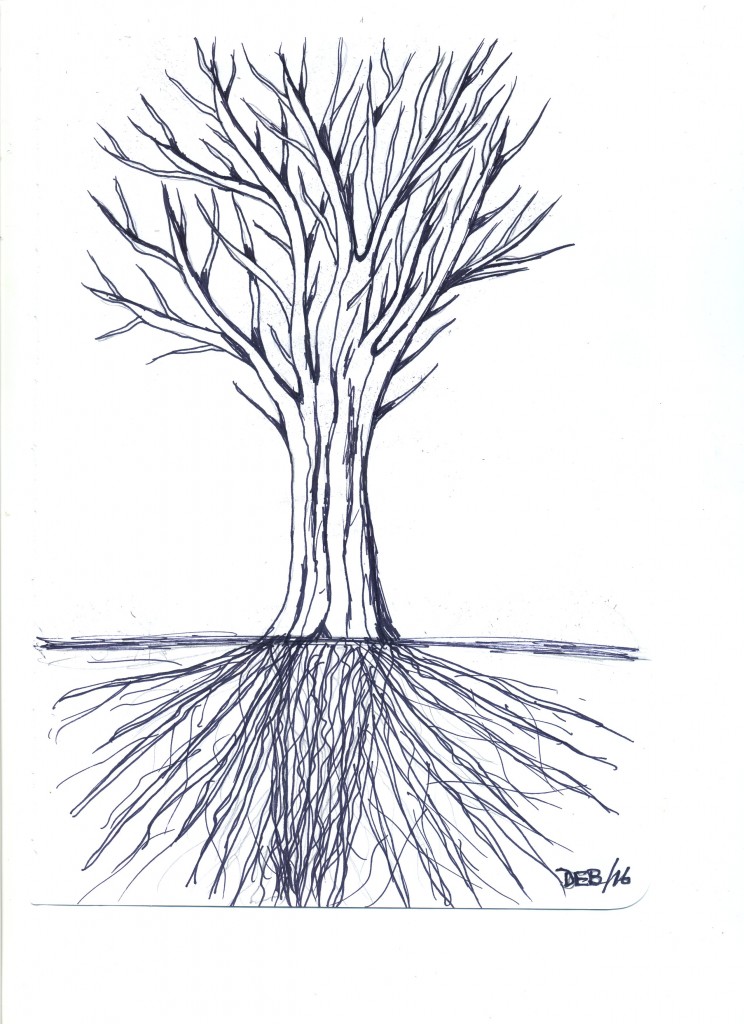 Tree with Roots by DEB